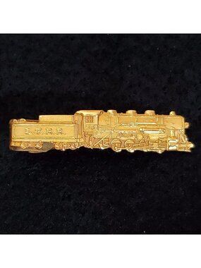 Vintage Balfour LTRR Tie Clip 12K GF Locomotive Train Lewisburg Tyrone